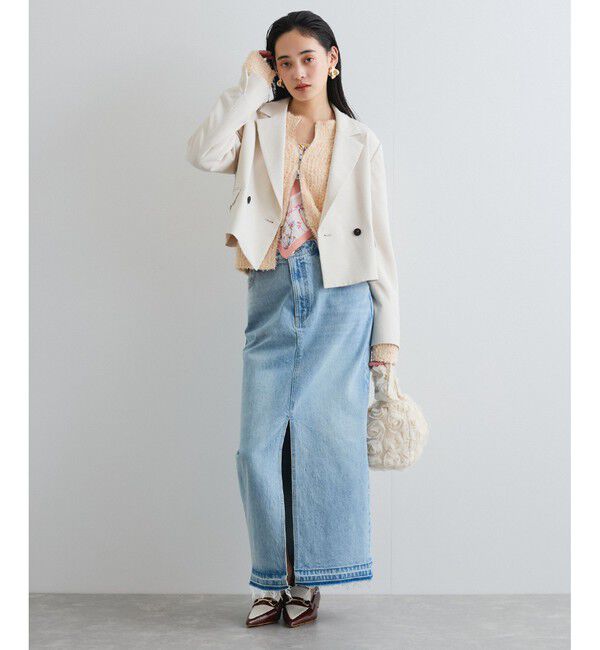 VIS「【洗える】ダブルショートジャケット」|テーラードジャケット|