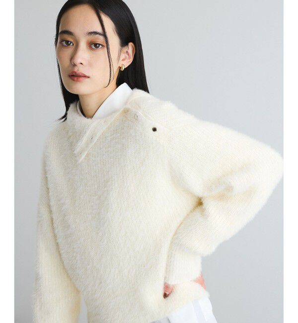 VIS「メタルボタンニットプルオーバー」|ニット・セーター|