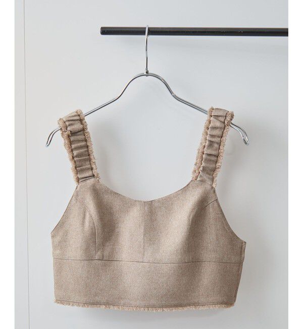 VIS「サマーツイードフリンジビスチェ」|ベスト・ジレ|