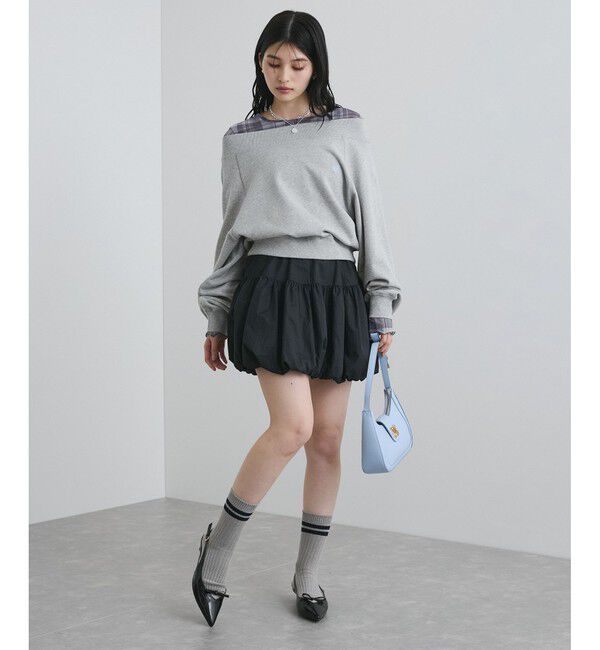 VIS「【2WAY】ワンオフショルダー胸刺繍スウェットプルオーバー」|スウェット・ジャージ|