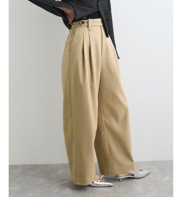 VIS「【洗える/防シワ】チノライクグルカワイドパンツ」|チノ|