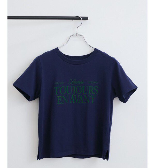 VIS「コンパクトフロッキープリントロゴTシャツ」|Tシャツ・カットソー|