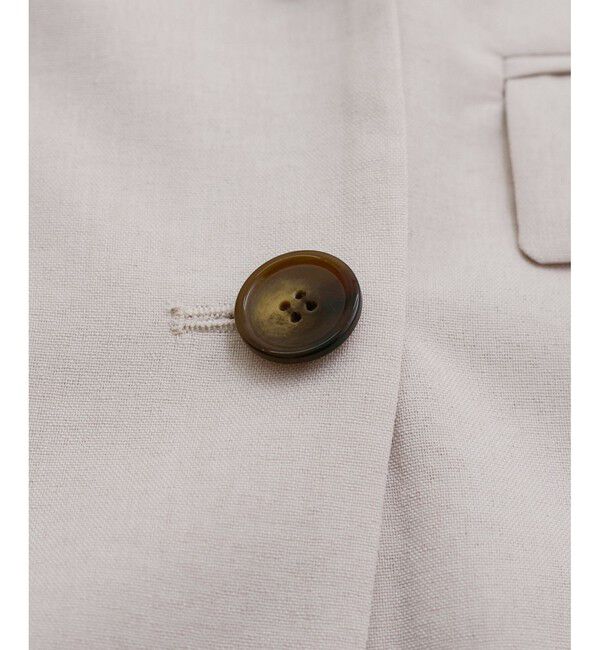 VIS「【美easy】リネンライクリラックスジャケット【接触冷感/洗える】【セットアップ対応】」|テーラードジャケット|
