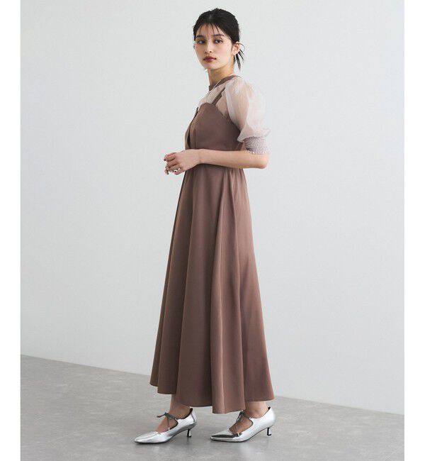 VIS「【VIS DRESS】【3WAY】シアートップスセットキャミドレス」|ワンピース|