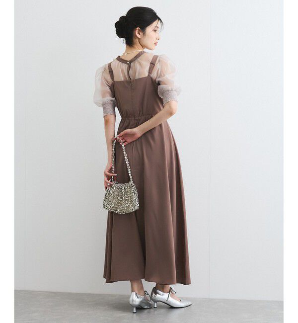 VIS「【VIS DRESS】【3WAY】シアートップスセットキャミドレス」|ワンピース|