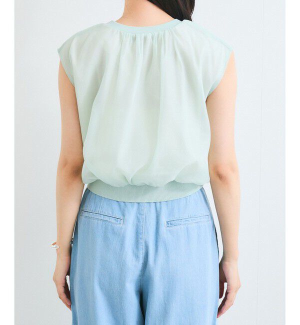 VIS「【接触冷感】楊柳シアードッキングカットプルオーバー」|Tシャツ・カットソー|