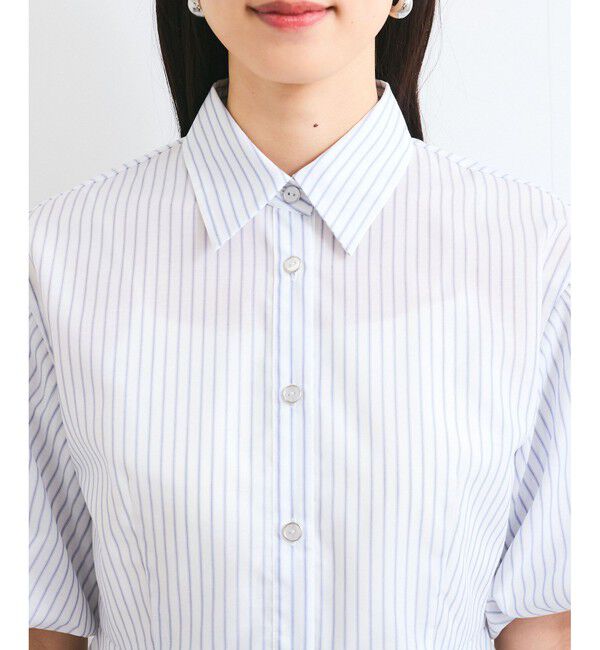 VIS「バルーンスリーブペプラムシャツ/通勤対応」|シャツ・ブラウス|