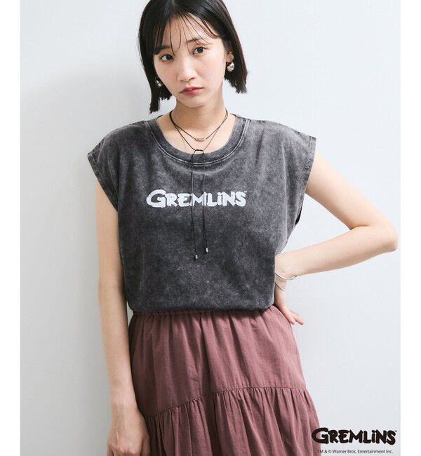 VIS「【グレムリン】VIS別注 ビンテージ風レタリング＆フォトTシャツ」|Tシャツ・カットソー|