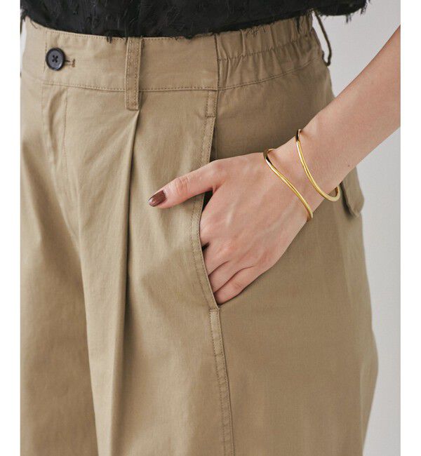 VIS「バレルシルエットコットンパンツ」|チノ|