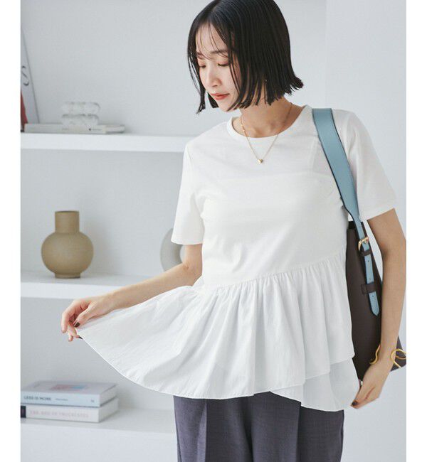 VIS「ペプラムドッキングプルオーバー」|Tシャツ・カットソー|