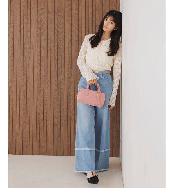 VIS「ロゴスエードミニボストンバッグ/2WAY」|ボストンバッグ|