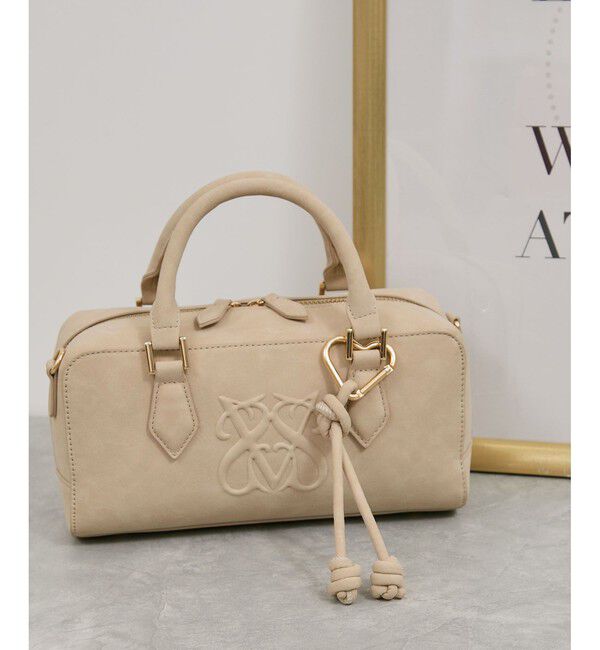 VIS「ロゴスエードミニボストンバッグ/2WAY」|ボストンバッグ|