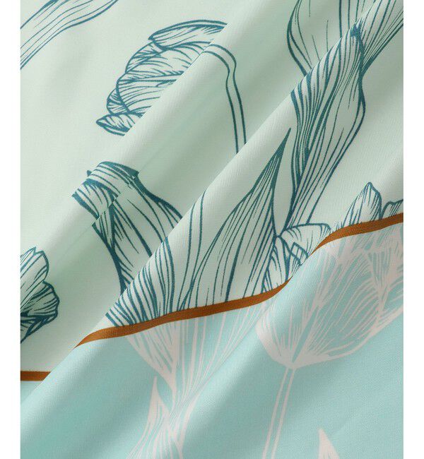 VIS「チューリップ柄スカーフ90&times;90cm」|バンダナ・スカーフ|