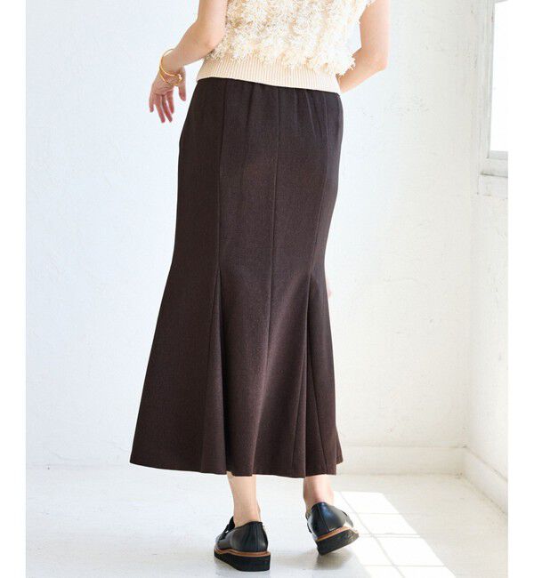 VIS「【美easy】ウーリッシュマーメイドスカート【セットアップ対応/洗える】」|スカート|