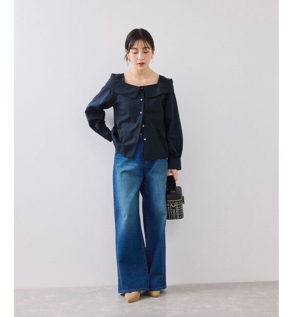 VIS「オフショルライクロングスリーブブラウス/イージーケア」|シャツ・ブラウス|