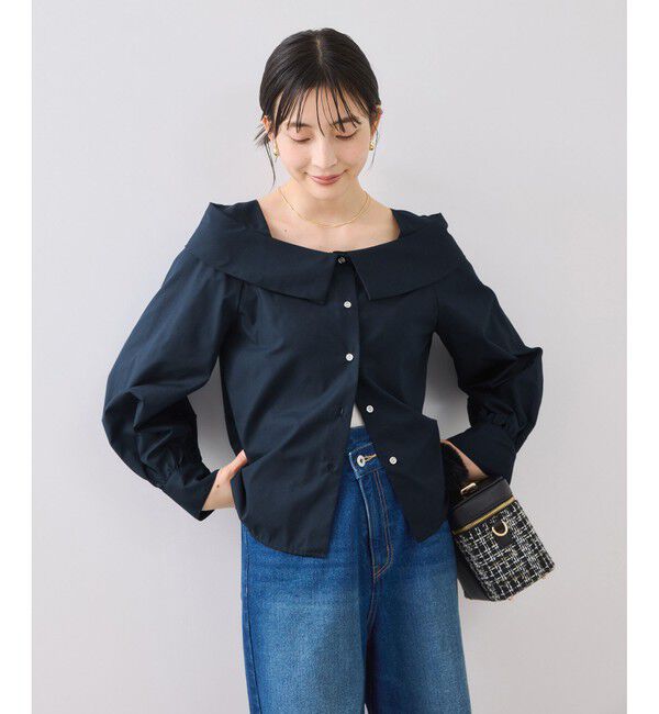 VIS「オフショルライクロングスリーブブラウス/イージーケア」|シャツ・ブラウス|