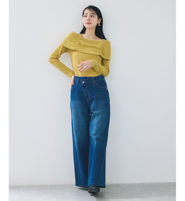 VIS「テレコオフショルダーロングスリーブプルオーバー」|Tシャツ・カットソー|