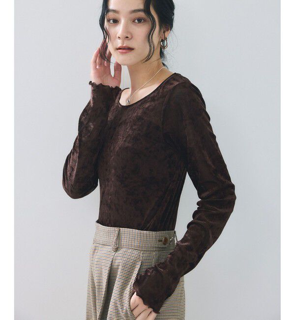 VIS「シアーベロアロングスリーブTシャツ」|Tシャツ・カットソー|