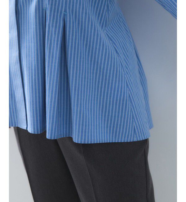 VIS「【POLOBCS】VIS別注ウエストタックフレアシャツ」|シャツ・ブラウス|