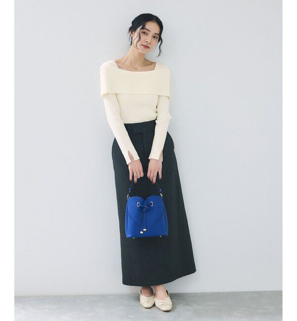 VIS「オフショルダーモチモチリブニット」|ニット・セーター|