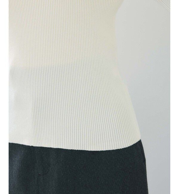 VIS「オフショルダーモチモチリブニット」|ニット・セーター|