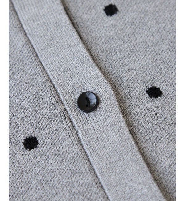 VIS「ドットジャガードカーディガン」|カーディガン|