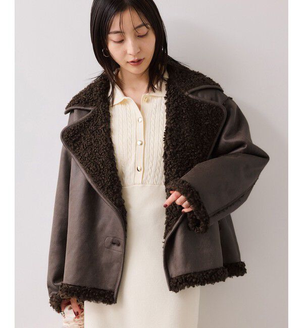 VIS「フェイクムートンジャケット」|ブルゾン・スタジャン|