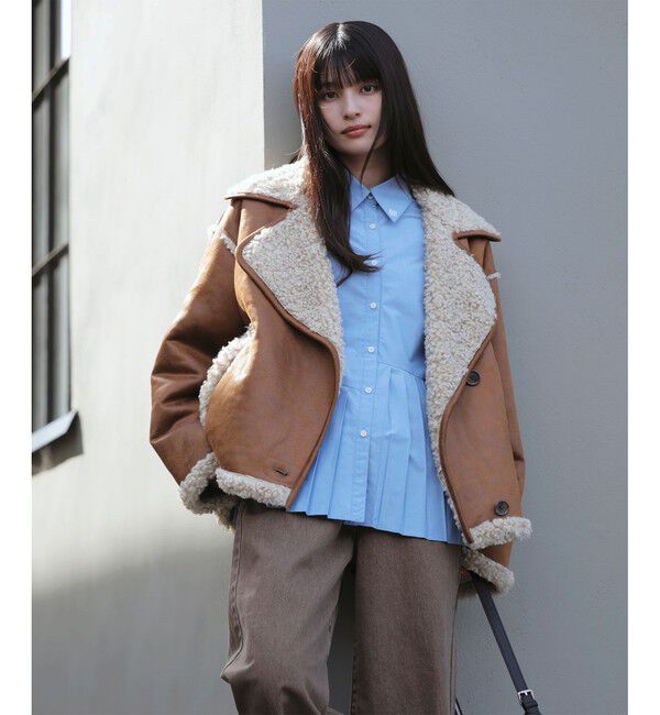 VIS「フェイクムートンジャケット」|ブルゾン・スタジャン|