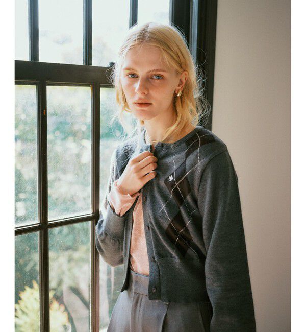 VIS「【POLO BCS】VIS別注アーガイルニットカーディガン」|カーディガン|