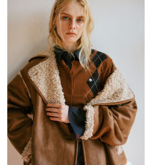 VIS「【POLO BCS】VIS別注アーガイルニットカーディガン」|カーディガン|