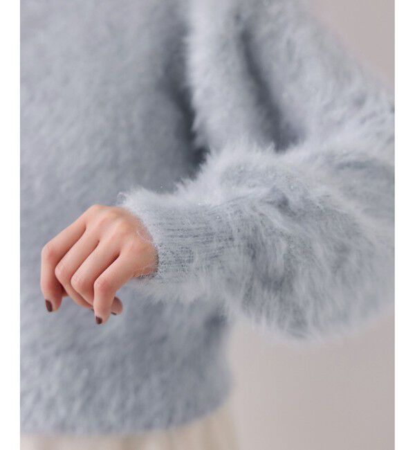 VIS「メタルシャギーネコヤーンニット/静電気防止」|ニット・セーター|