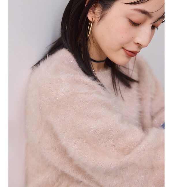 VIS「メタルシャギーネコヤーンニット/静電気防止」|ニット・セーター|