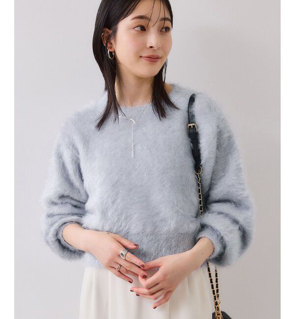 VIS「メタルシャギーネコヤーンニット/静電気防止」|ニット・セーター|