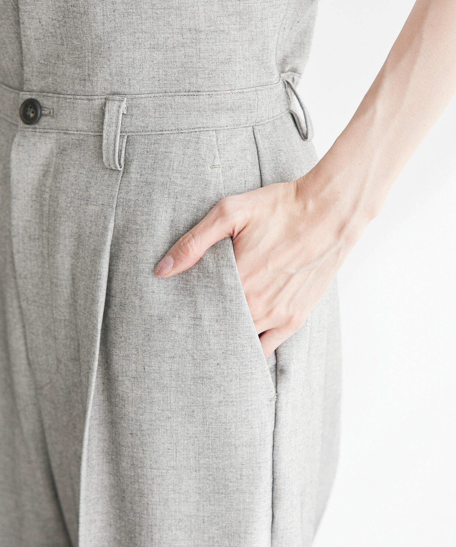 Rope&rsquo;Picnic「【ご好評につき新色追加決定！】リネン混シャンブレーパンツ/セットアップ対応・UVケア」|その他|