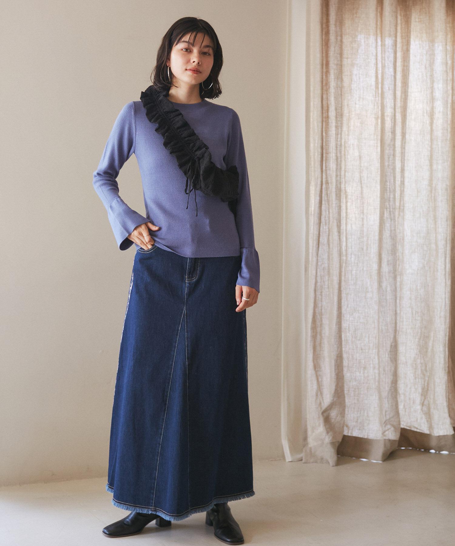 ROPE PICNIC PASSAGE「シャーリングフリルショルダーバッグ」|ショルダー・メッセンジャー|