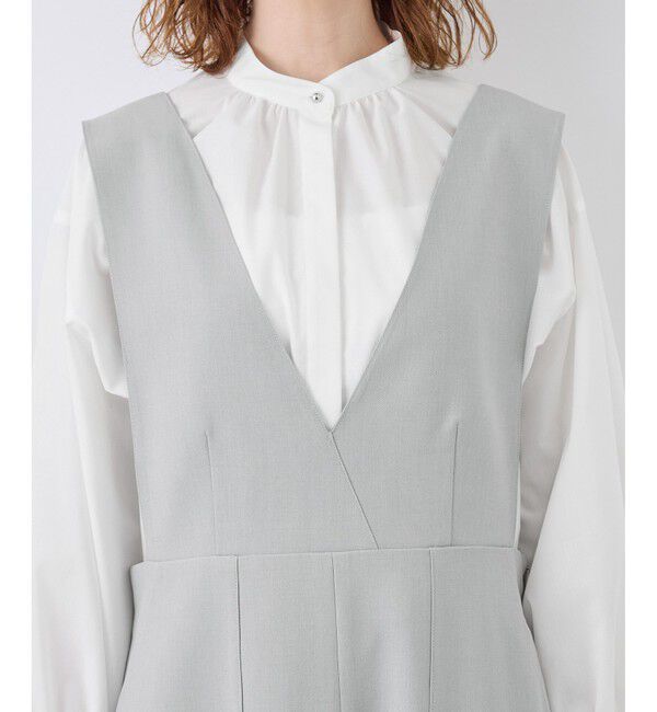 Rope&rsquo;Picnic「デザインポケットジャンパースカート」|ワンピース|