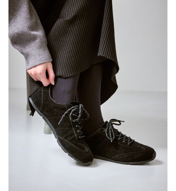 ROPE PICNIC PASSAGE「シルバー＆スエードライクフラットスニーカー」|スニーカー|