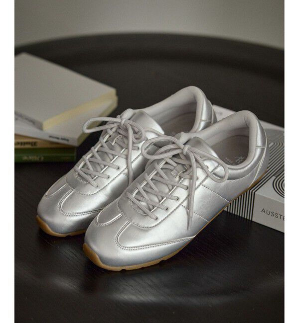 ROPE PICNIC PASSAGE「シルバー＆スエードライクフラットスニーカー」|スニーカー|シルバー(93)