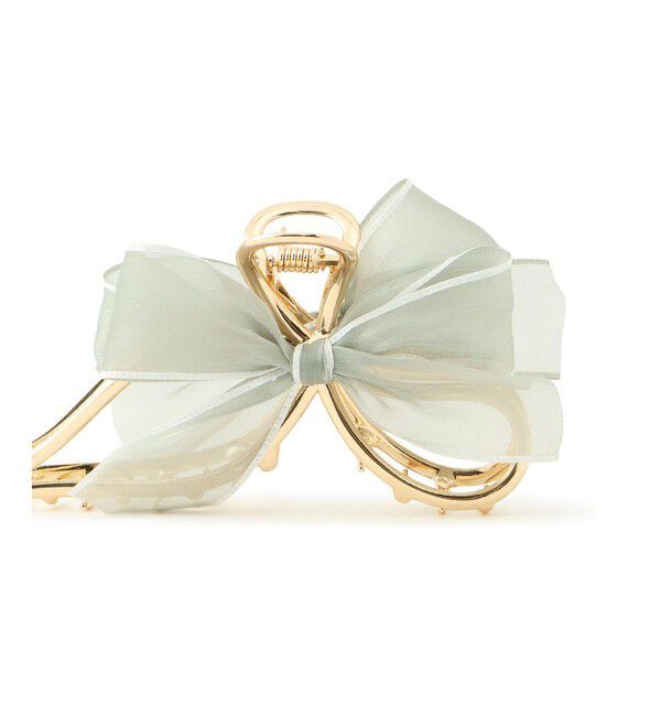 ROPE PICNIC PASSAGE「オーガンジーリボンメタルヘアバンス」|ヘアバンド|