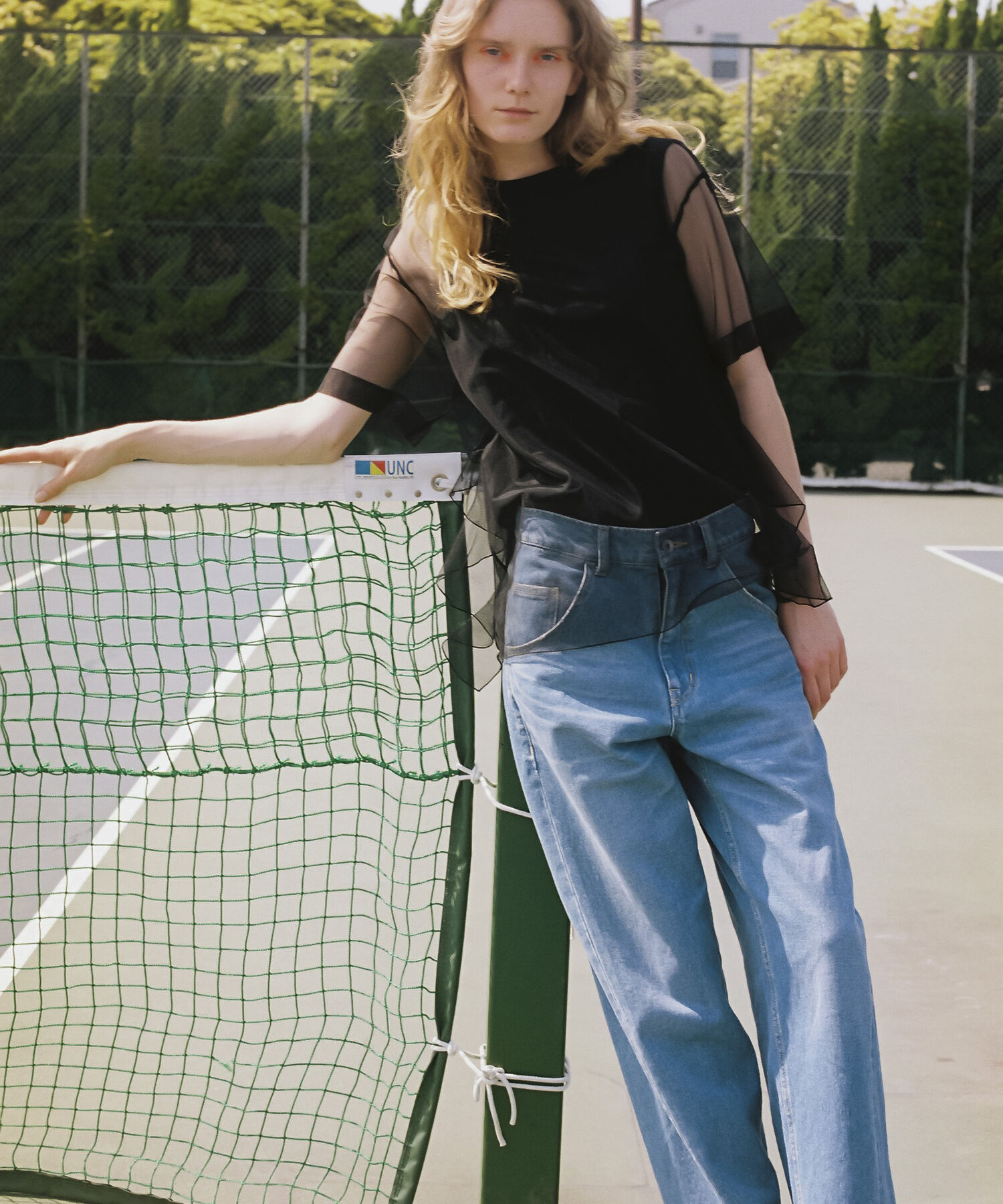 ADAM ET ROPE'「【サステナブル】ルーズフィットアジャストデニム」|デニム|