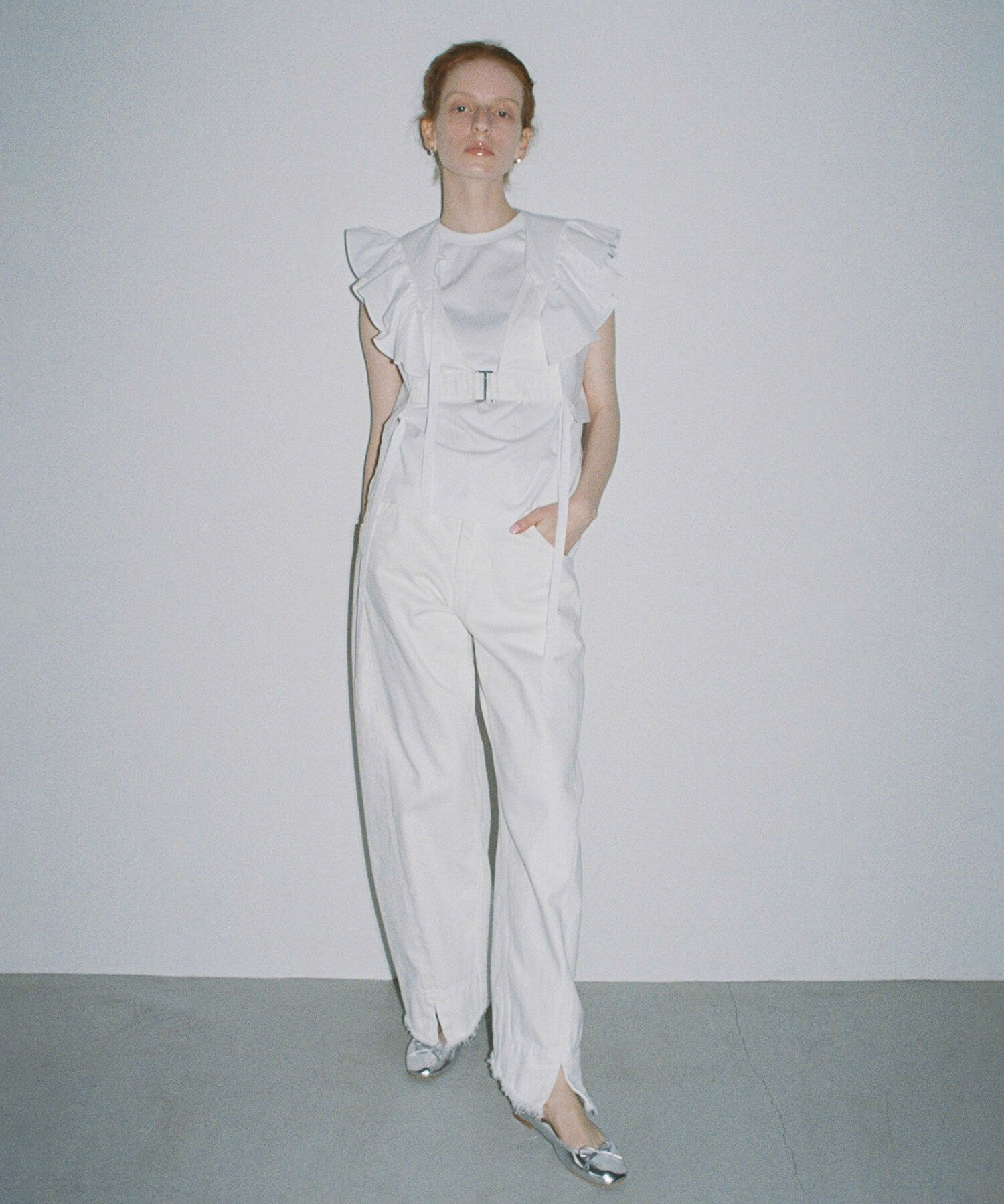 ADAM ET ROPE'「【サステナブル】ルーズフィットアジャストデニム」|デニム|