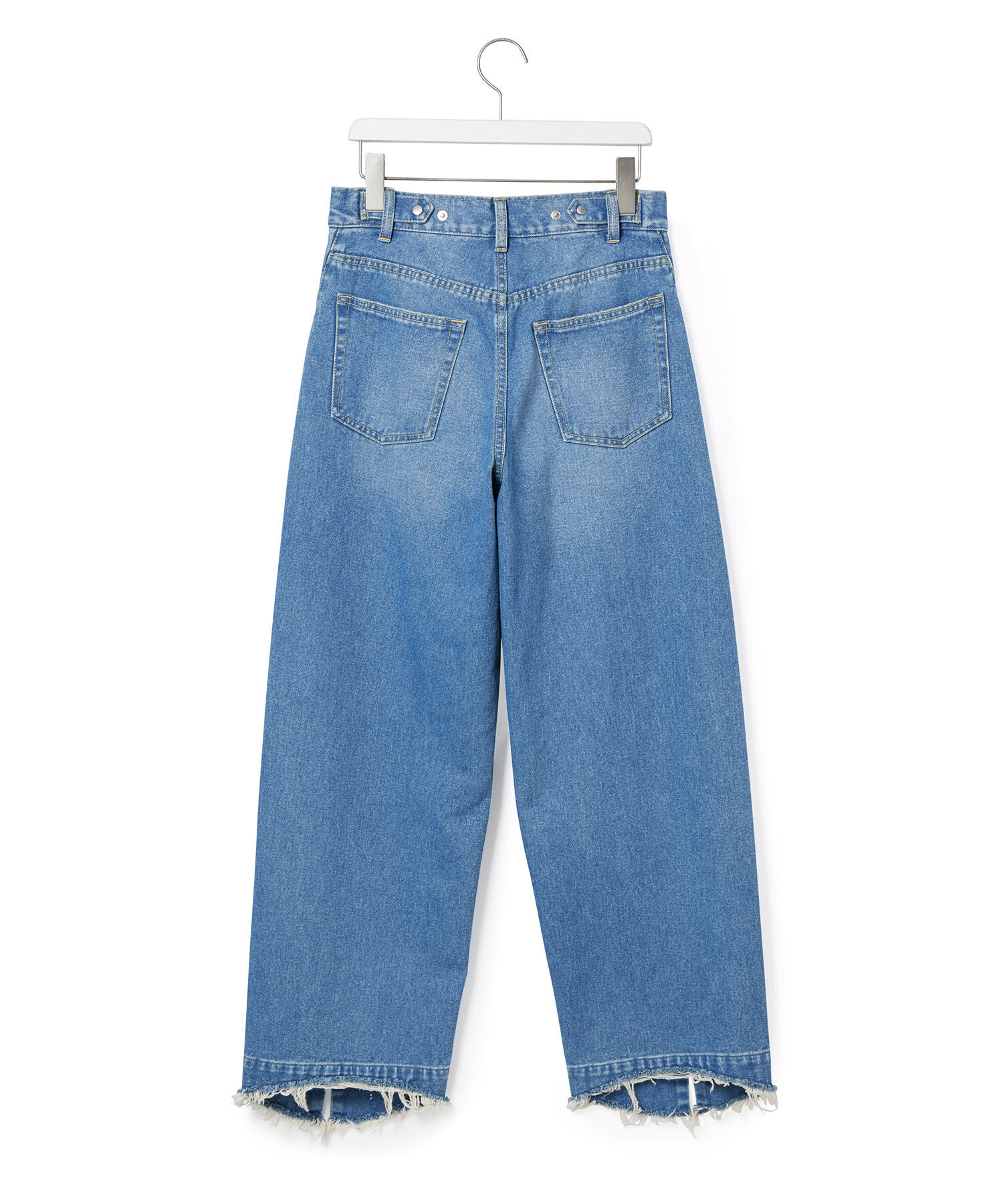 ADAM ET ROPE'「【サステナブル】ルーズフィットアジャストデニム」|デニム|