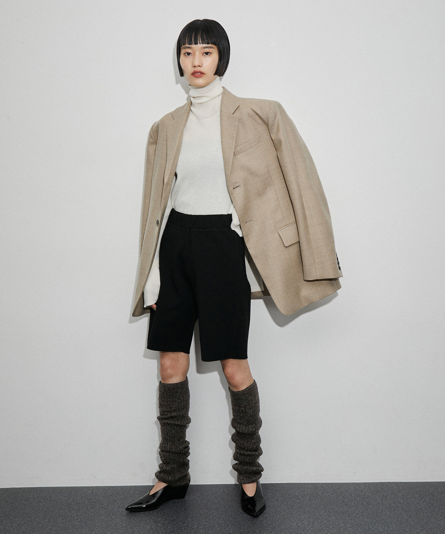 ADAM ET ROPE'「スリットレッグウォーマー」|レッグウォーマー|