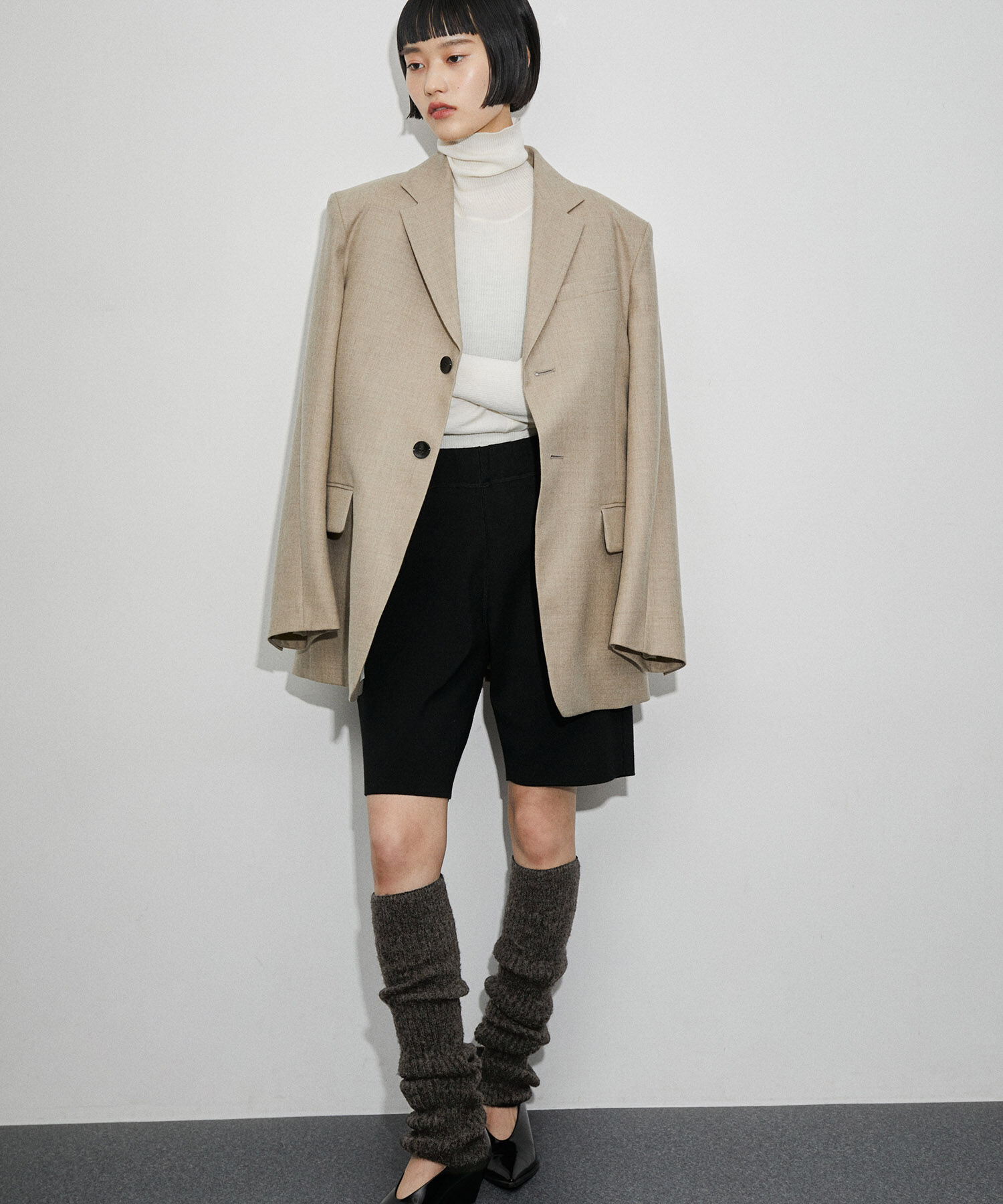 ADAM ET ROPE'「スリットレッグウォーマー」|レッグウォーマー|