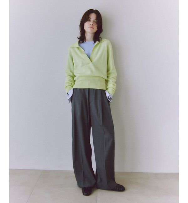 ADAM ET ROPE'「カシミヤポロニット」|ニット・セーター|