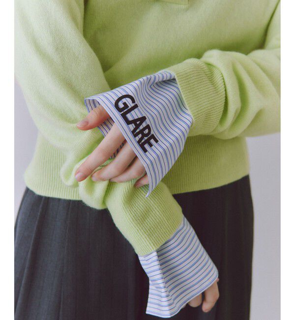 ADAM ET ROPE'「カシミヤポロニット」|ニット・セーター|