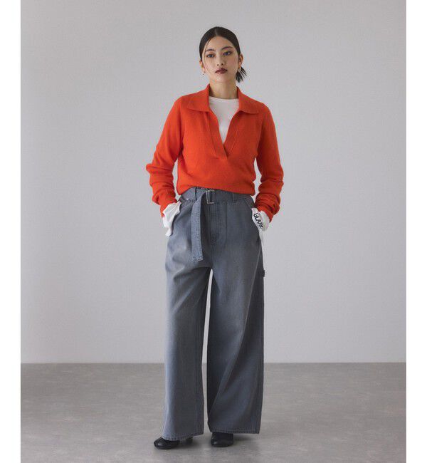 ADAM ET ROPE'「カシミヤポロニット」|ニット・セーター|