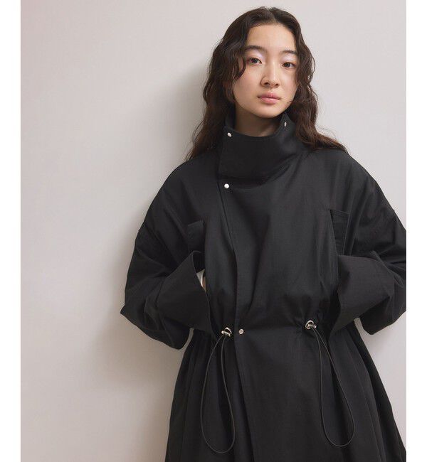 ADAM ET ROPE'「【WEB限定】・【サステナブル】スタンドカラーロングモッズコート」|ミリタリー・モッズコート|