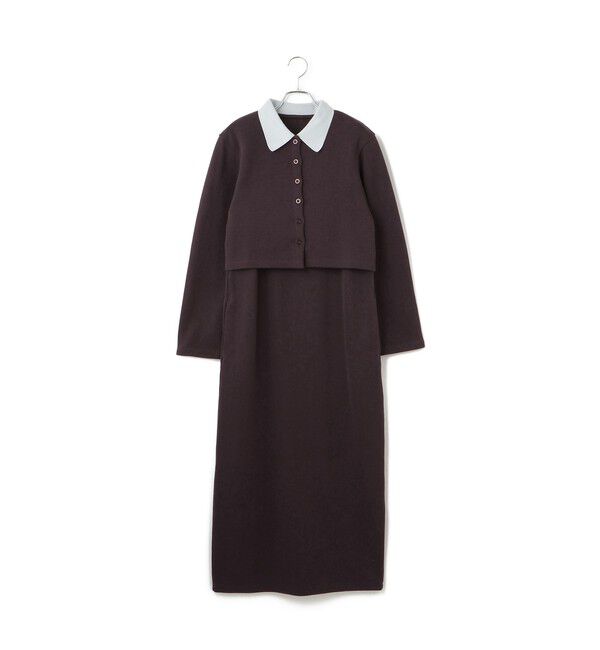 ADAM ET ROPE'「【WEB限定】カーディガンセットワンピース」|ワンピース|