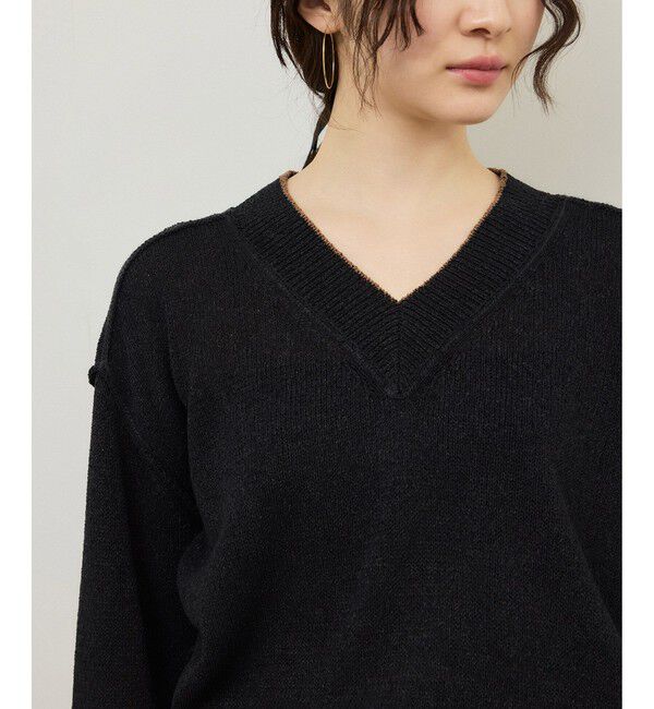 ADAM ET ROPE'「ペーパーヤーンプルオーバー」|ニット・セーター|